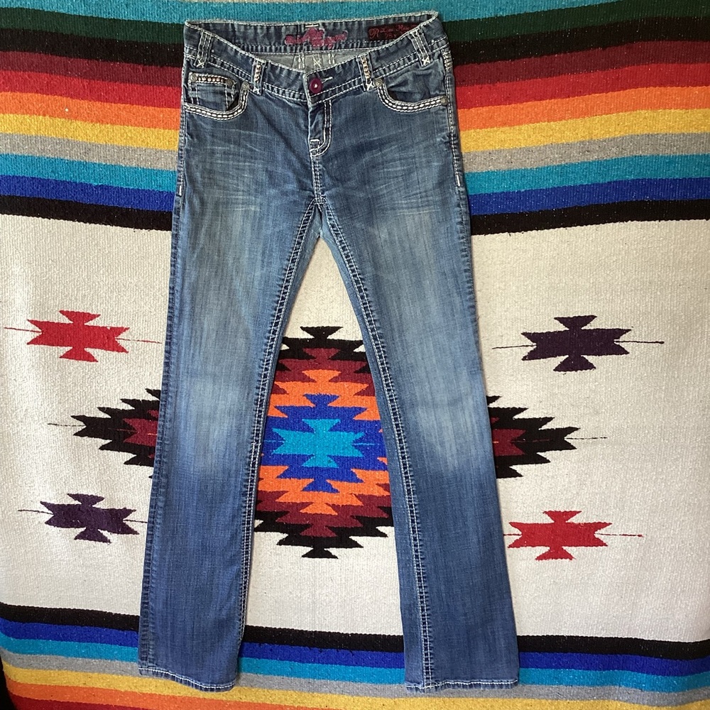 Rock and roll cowgirl low rise straight leg jeans 28 x 32